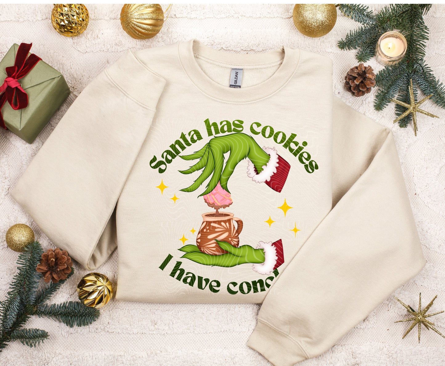 I have Conchas Christmas DTF Print