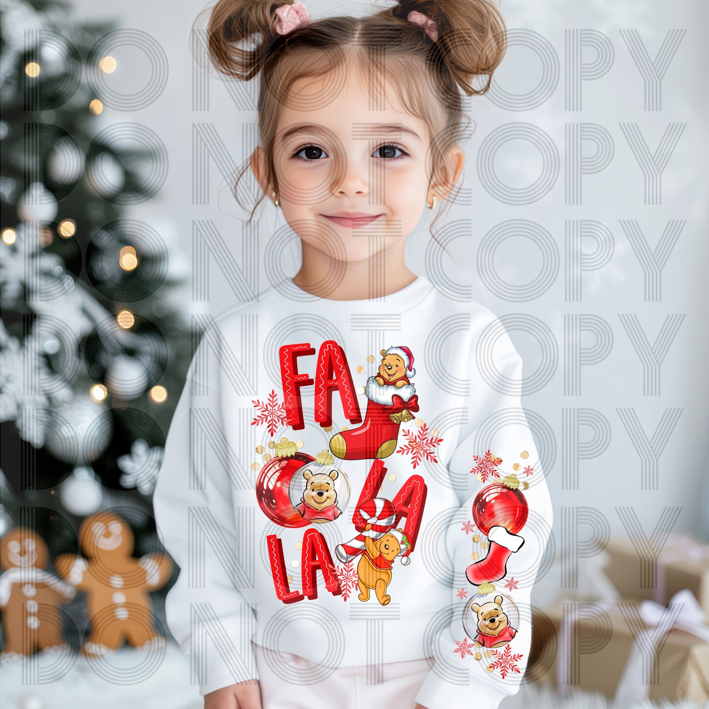 Fa La La Pooh DTF Prints