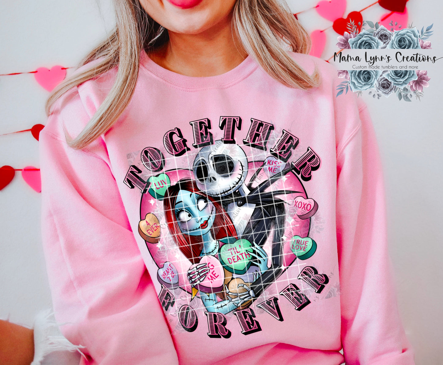 Together Forever Pastel Valentine DTF Print