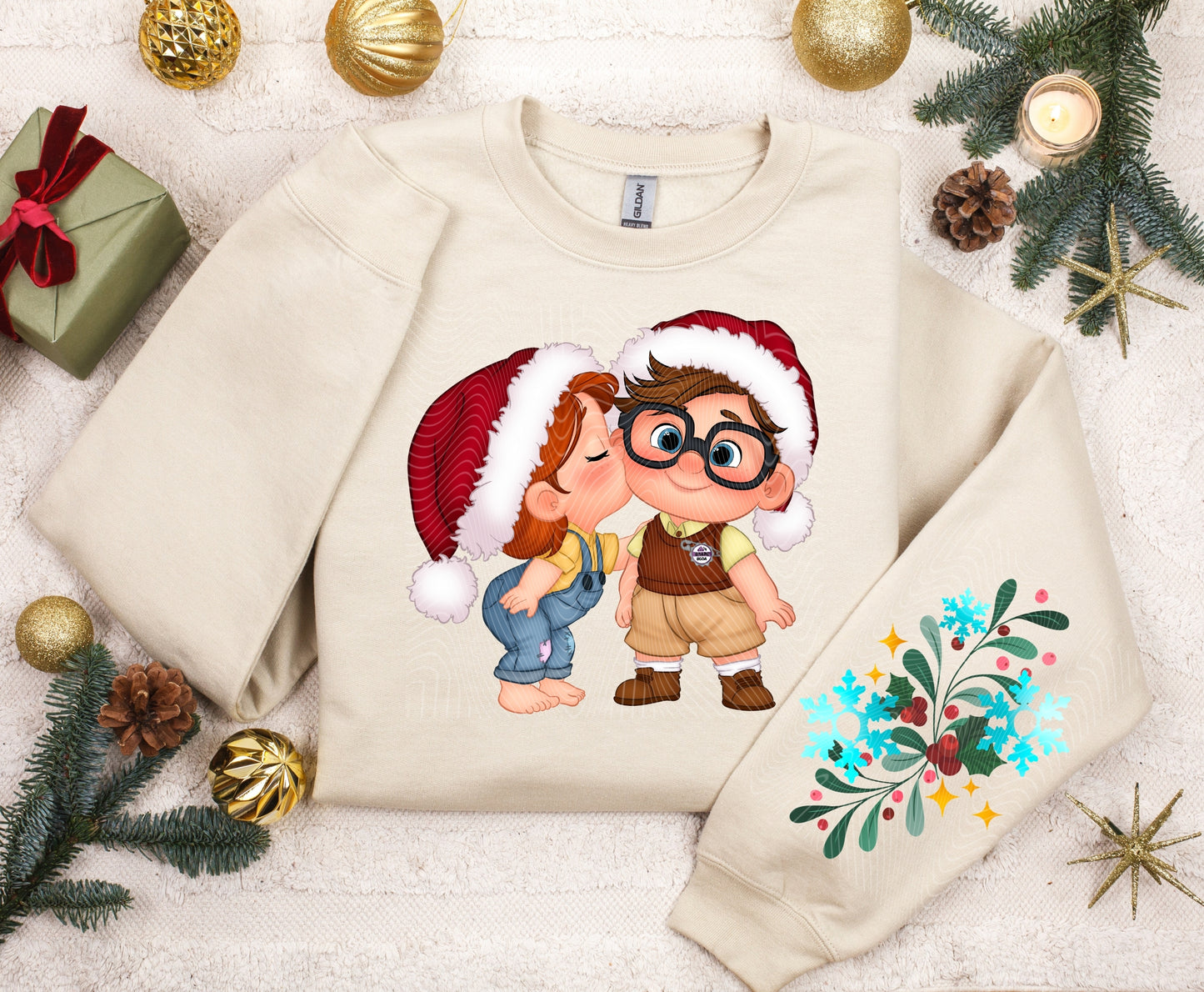 Mistletoe Princess Couples DTF Print