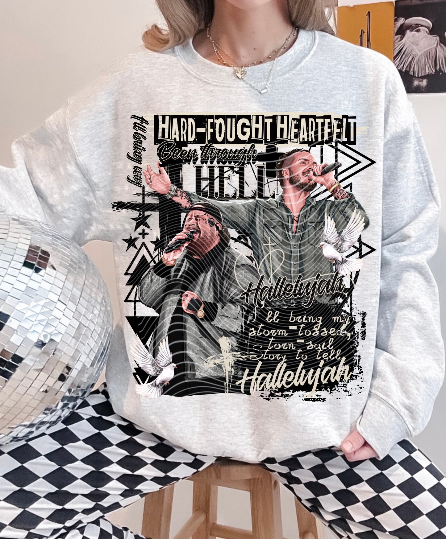 Hard fought Hallelujah /Double Sleeve DTF Print