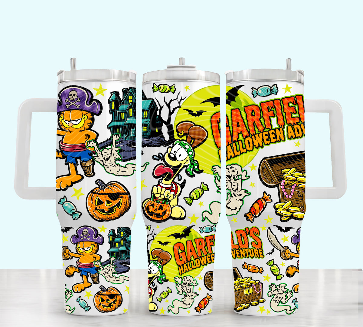 Garfield’s Halloween Adventure 40 oz Tumbler Prints