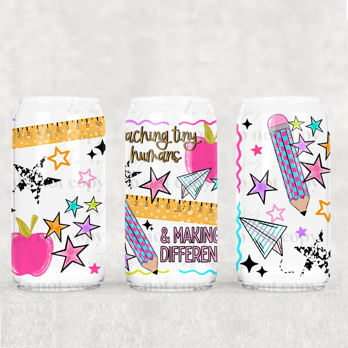 Teaching & Making A Difference 16 oz Glass Wrap