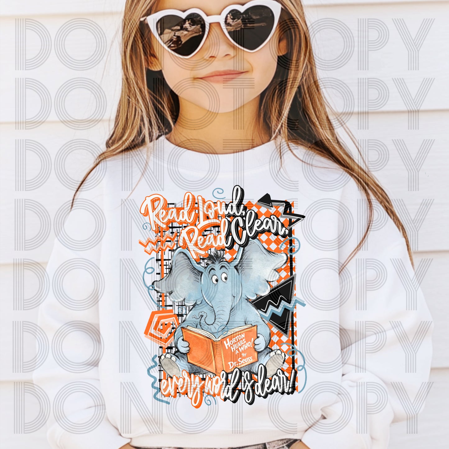 Read Loud Read Clear DTF Prints