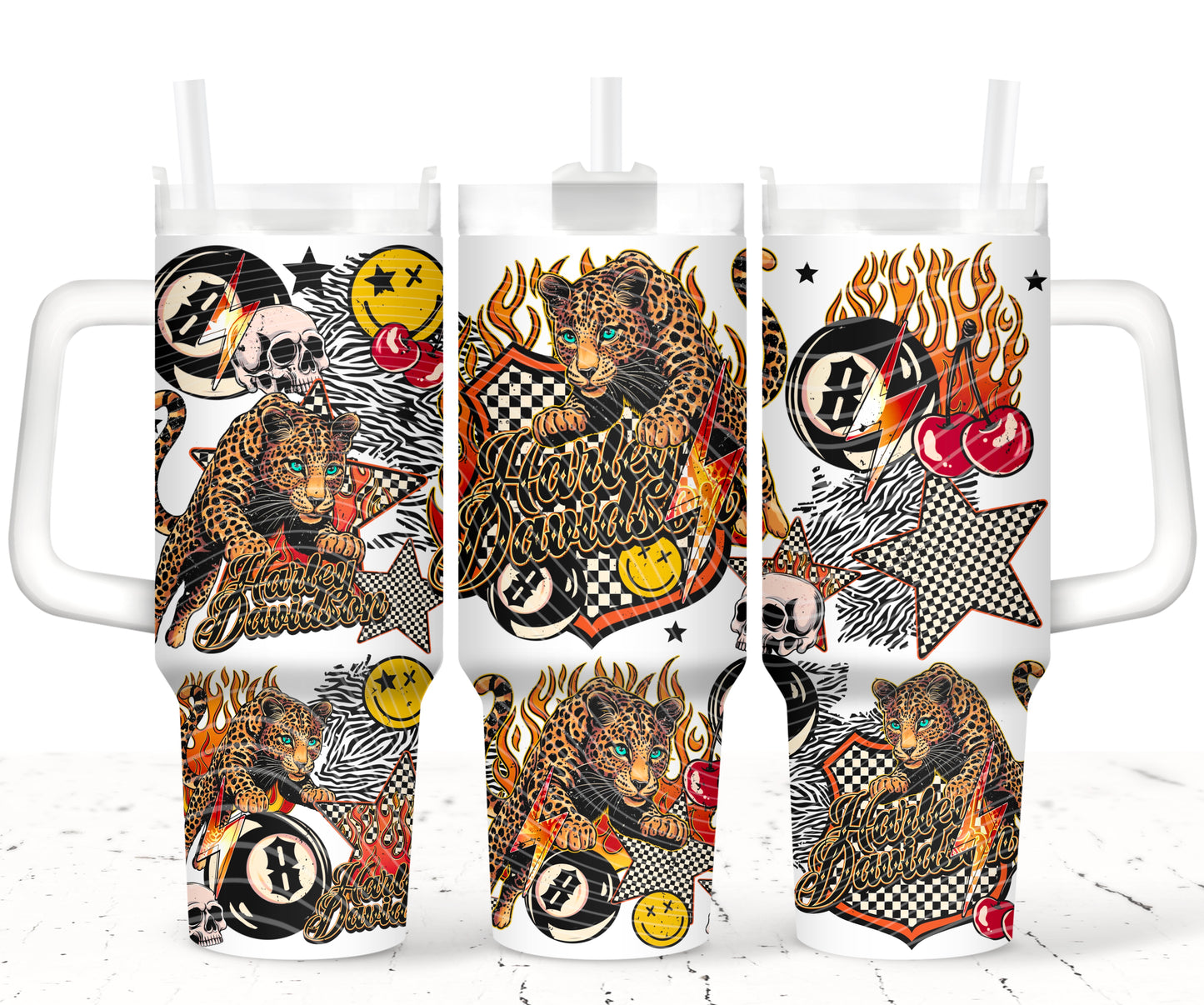 HD Leopard 40 oz Tumbler Prints