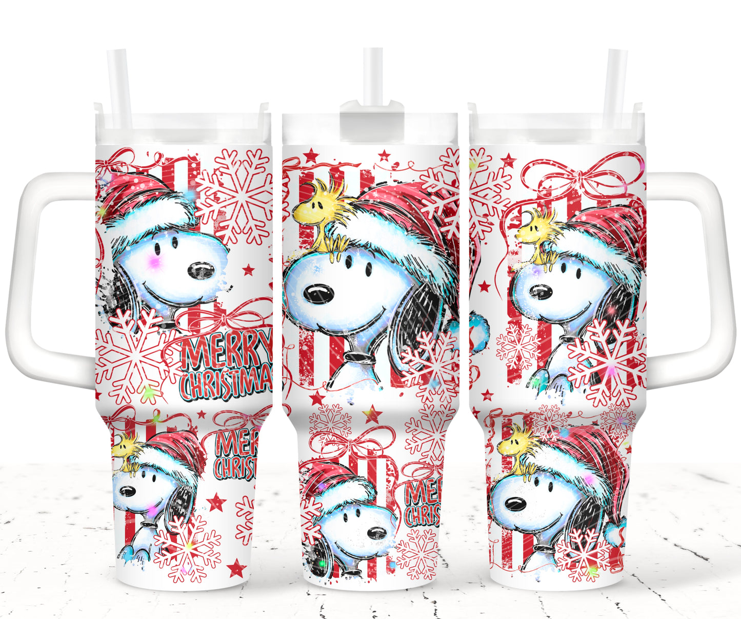 Christmas Snoopy 40 oz Tumbler Print