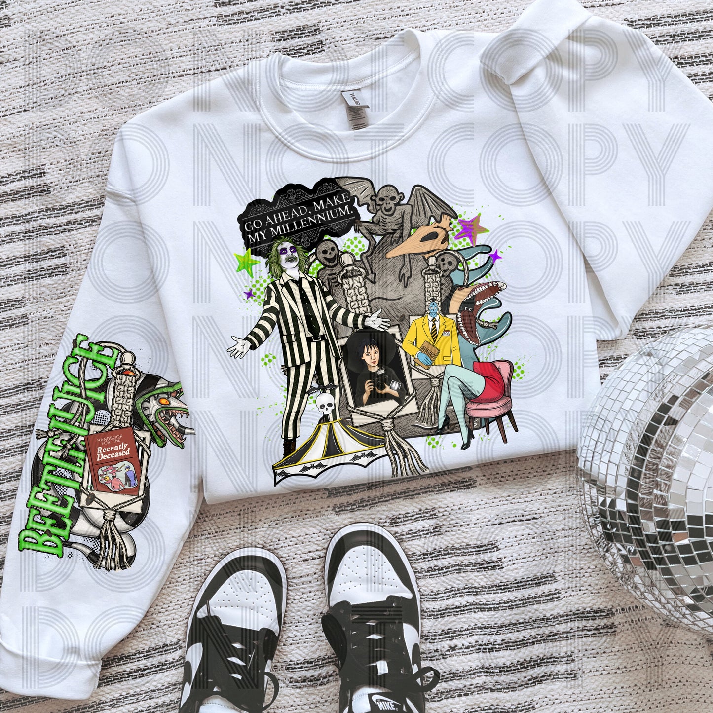 Beetlejuice Macrame DTF Prints