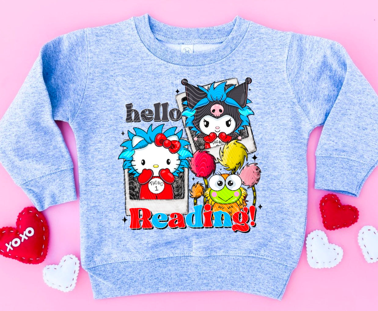 Hello Reading Kawaii DTF Print