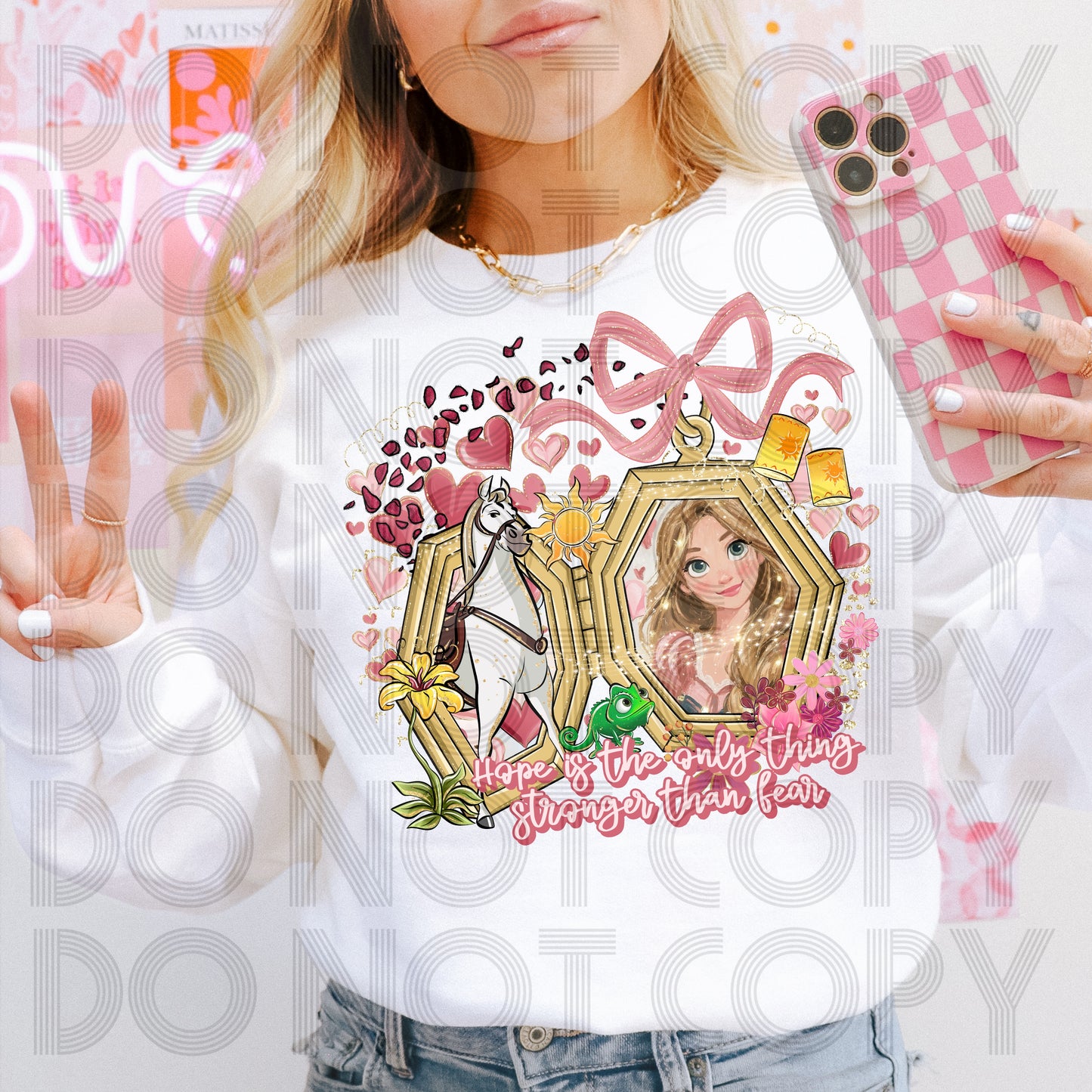 Hope Is The Only Thing Stronger Than Fear DTF Print