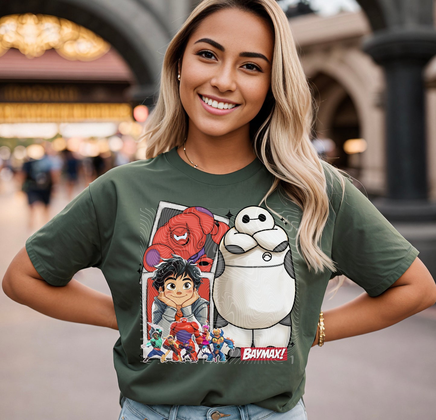 Polaroid Style BayMax DTF Print