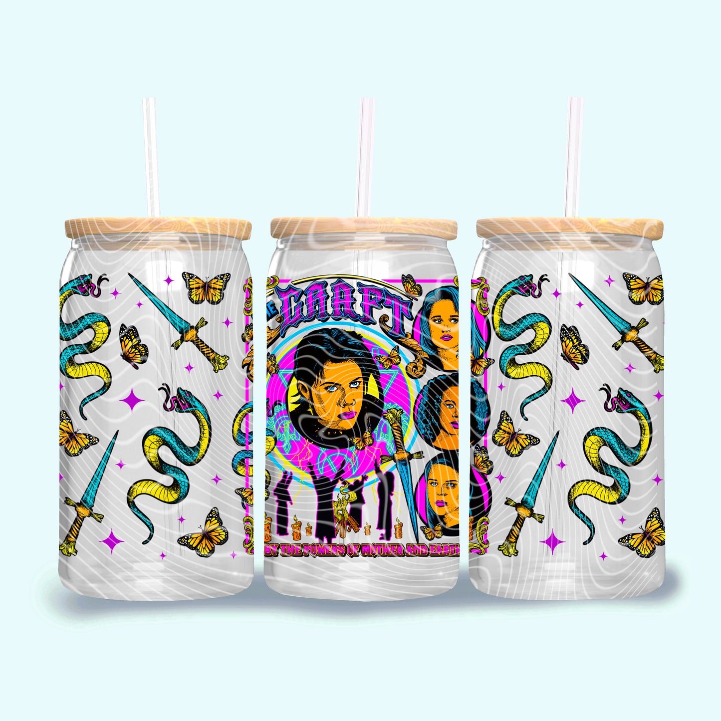 Craft 16 oz Glass Can Wraps