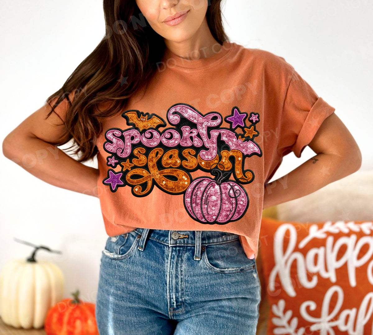 Spooky Season (Faux Sequin) DTF Print