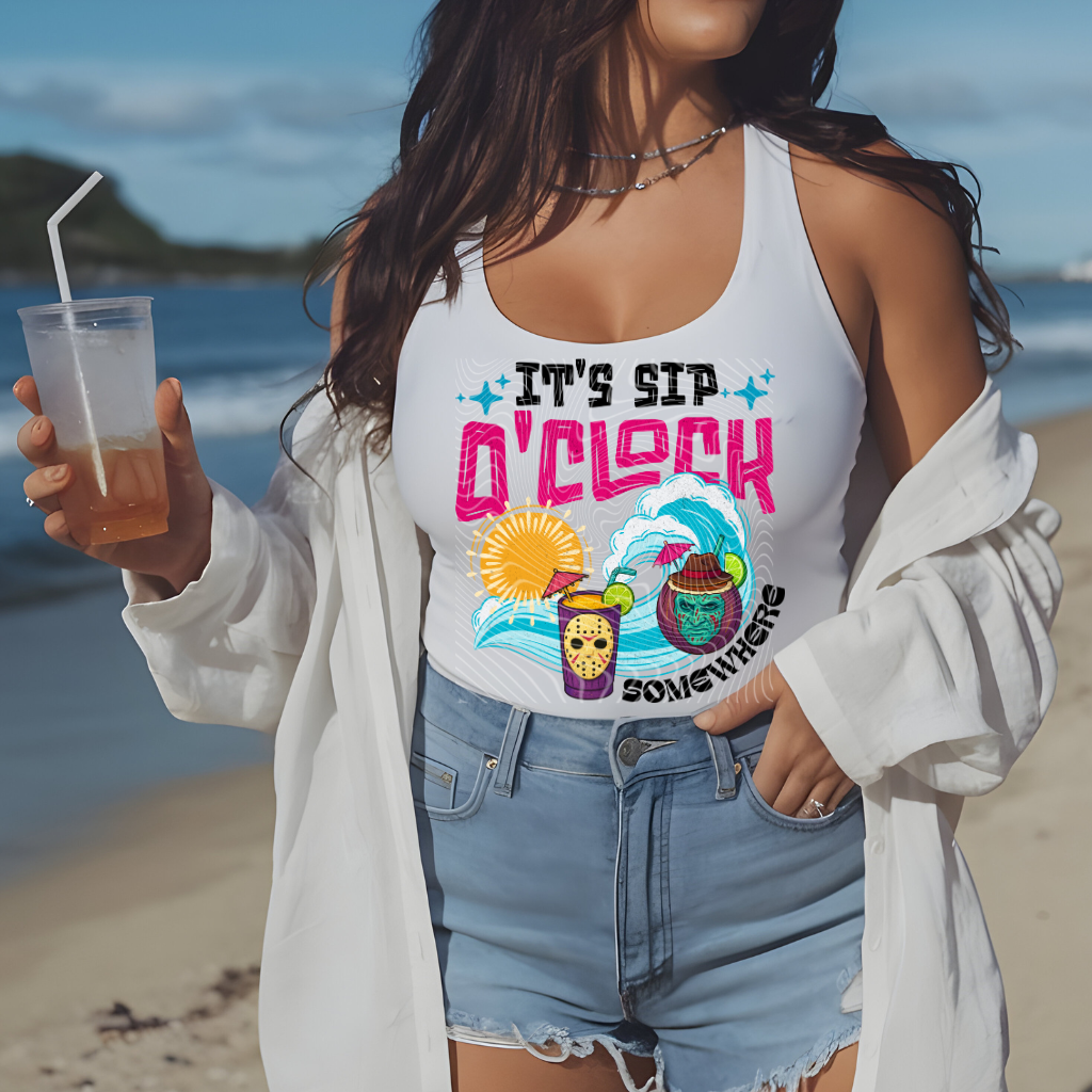 It's Sip O'Clock Somewhere DTF Print