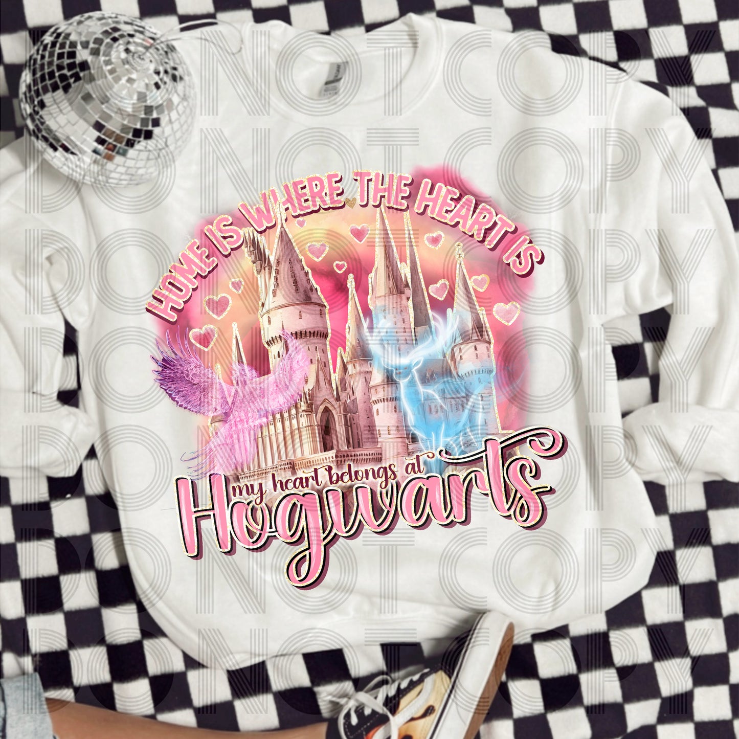 My Heart Belongs At Hogwarts DTF Print