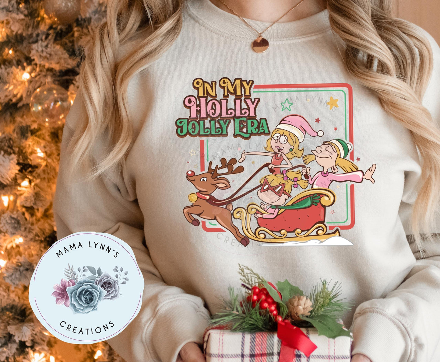 In My Holly Jolly Era Girls, Christmas Htv Transfer
