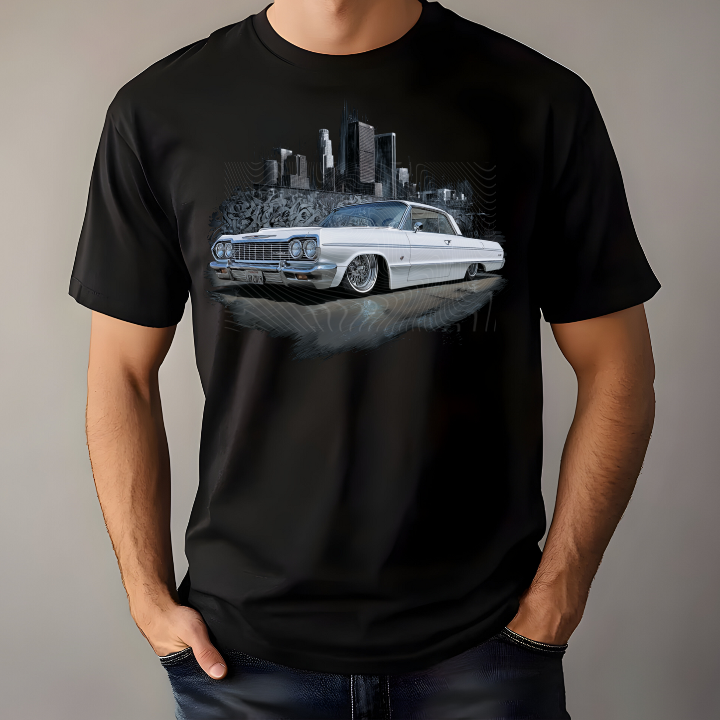 White Impala DTF Print
