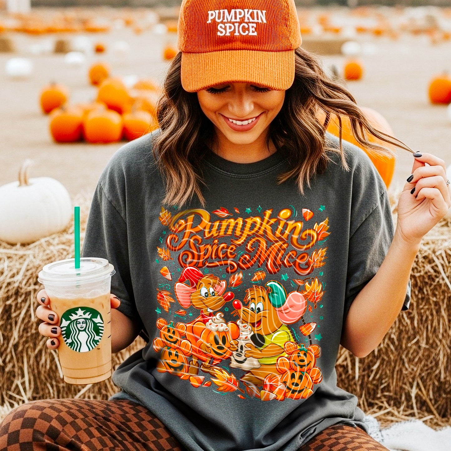 Pumpkin Spice Mice DTF Prints