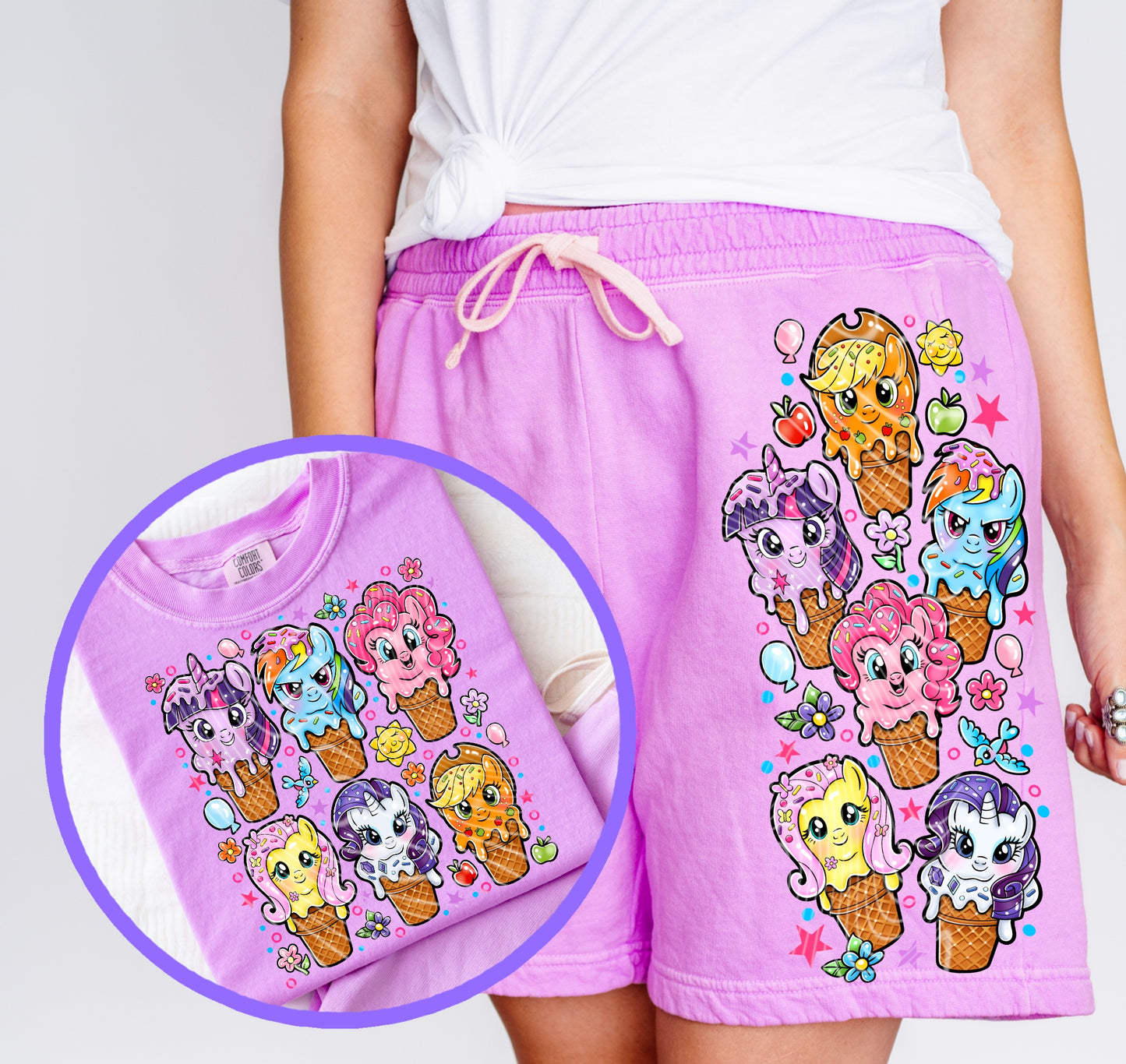 My Little Pony Ice Cream DTF Print