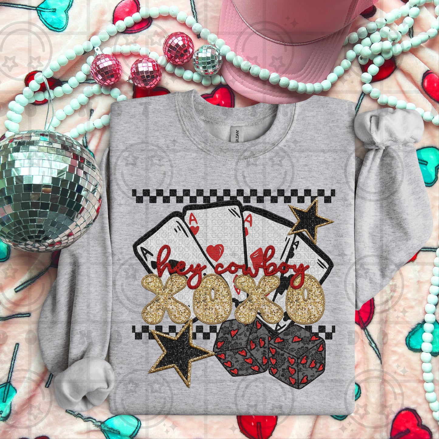 Hey Cowboy XOXO DTF Print