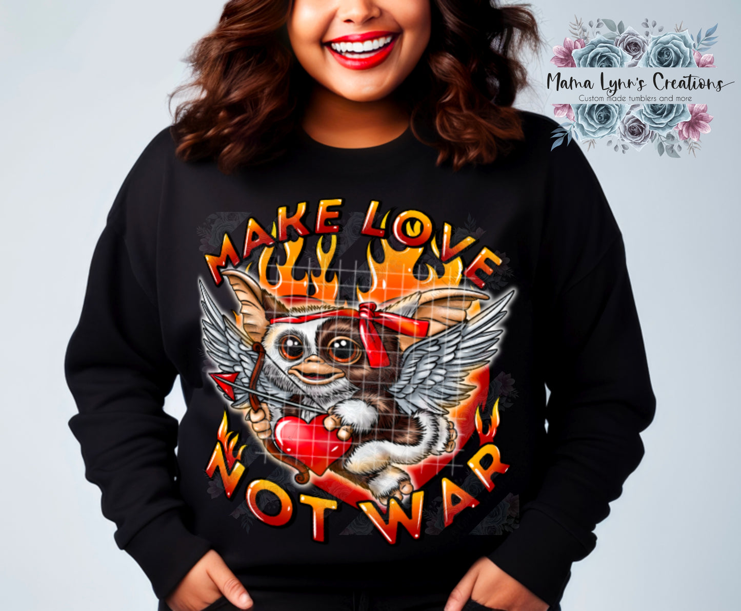 Make Love Not War Valentine DTF Print