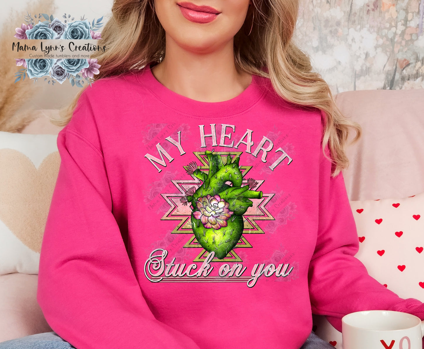 My Heart Stuck On You Valentines DTF Print