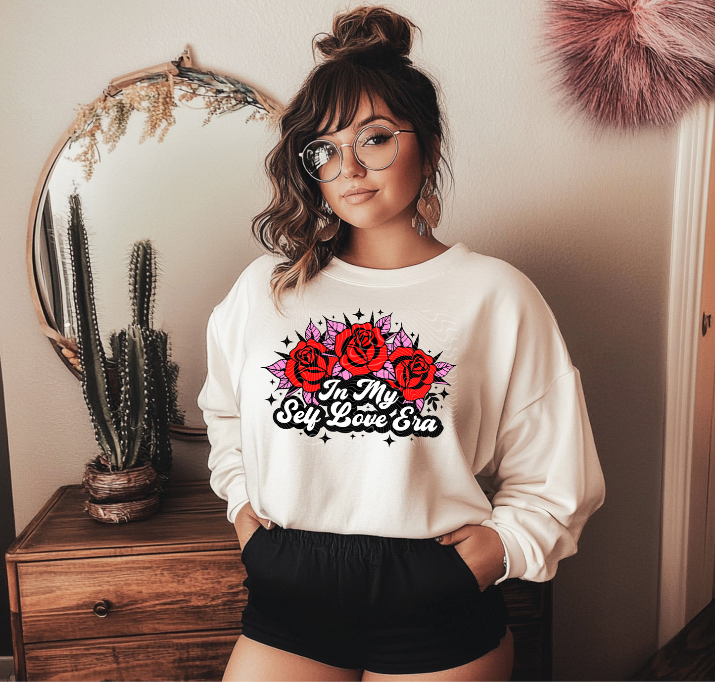 In My Self Love Era (Red & Pink) DTF Print