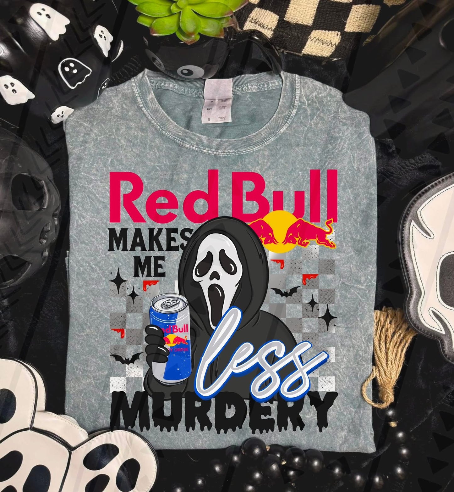 Red Bull Makes Me Less Murdery DTF Prints