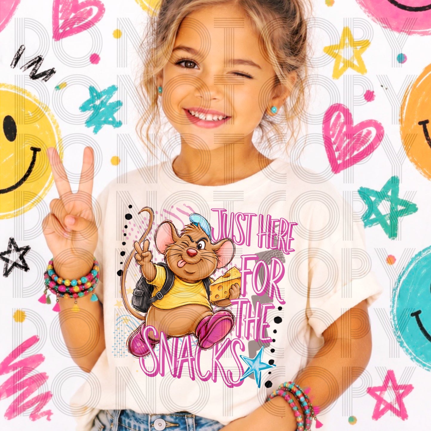 Just Here For The Snacks DTF Print