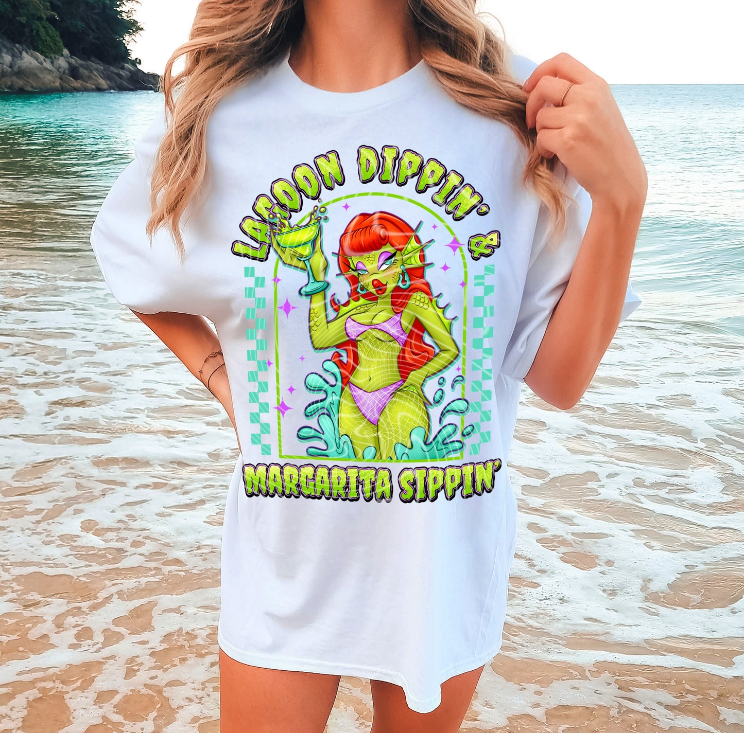 Lagoon Dippin & Margarita Sippin’ DTF Print