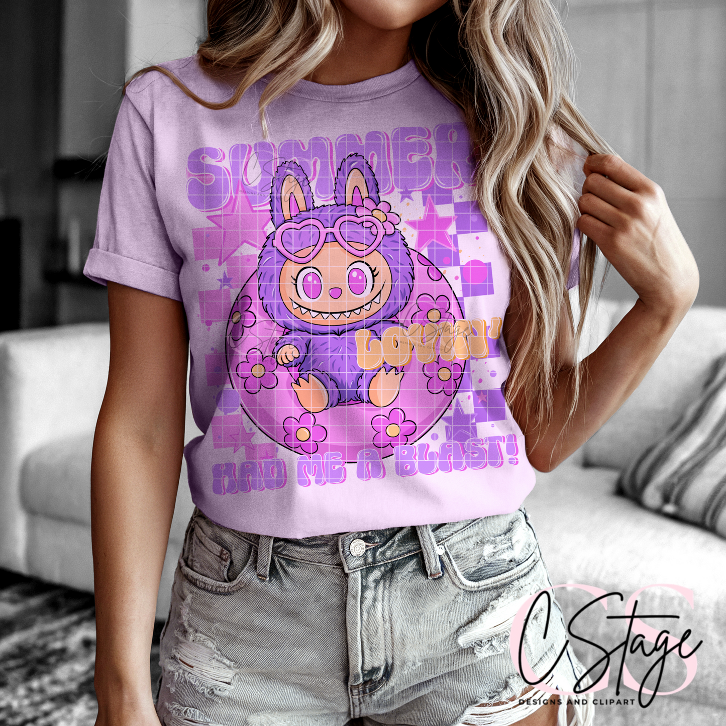 Summer Lovin Labubu DTF Prints