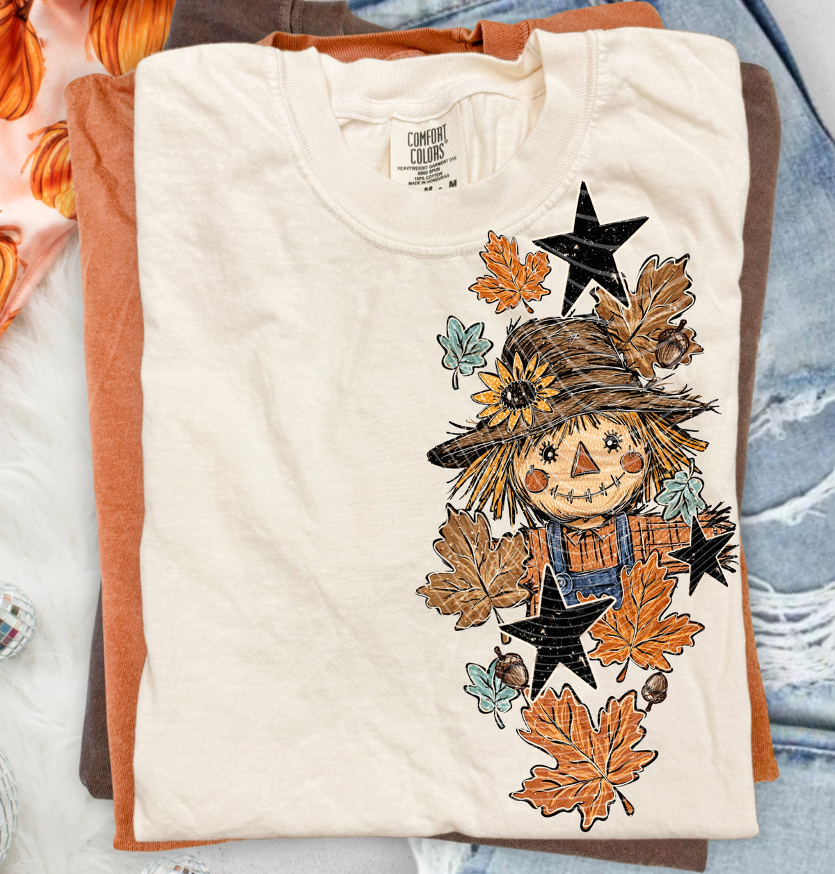 Fall Scarecrow DTF Print