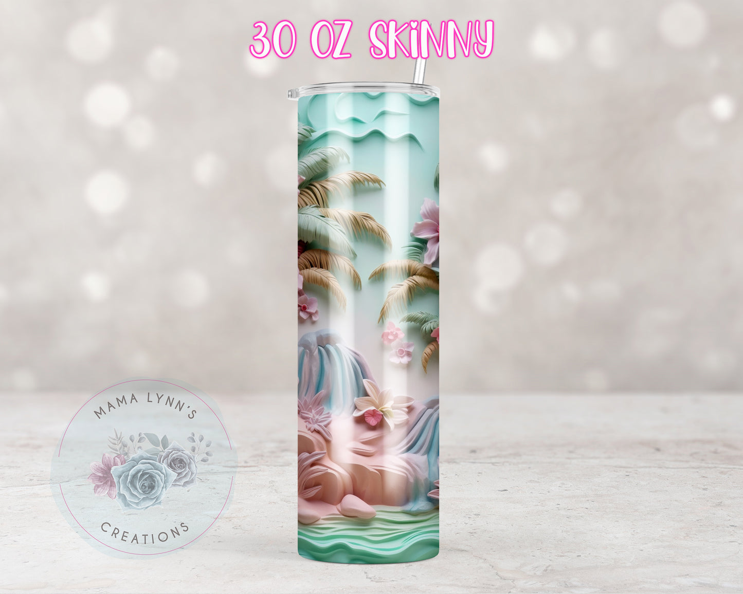 3d Beach Trees Design Transfers