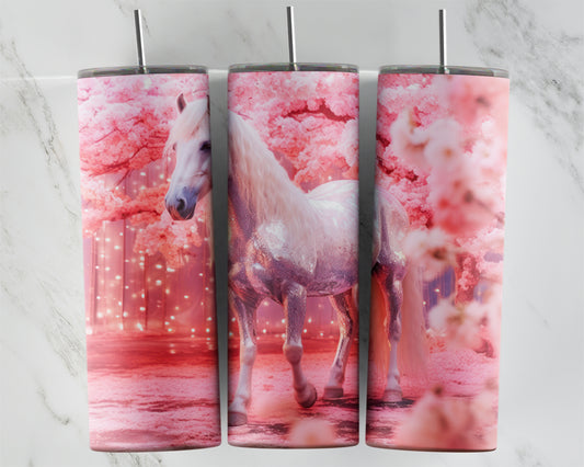 3D Pink Horse Design Transfers