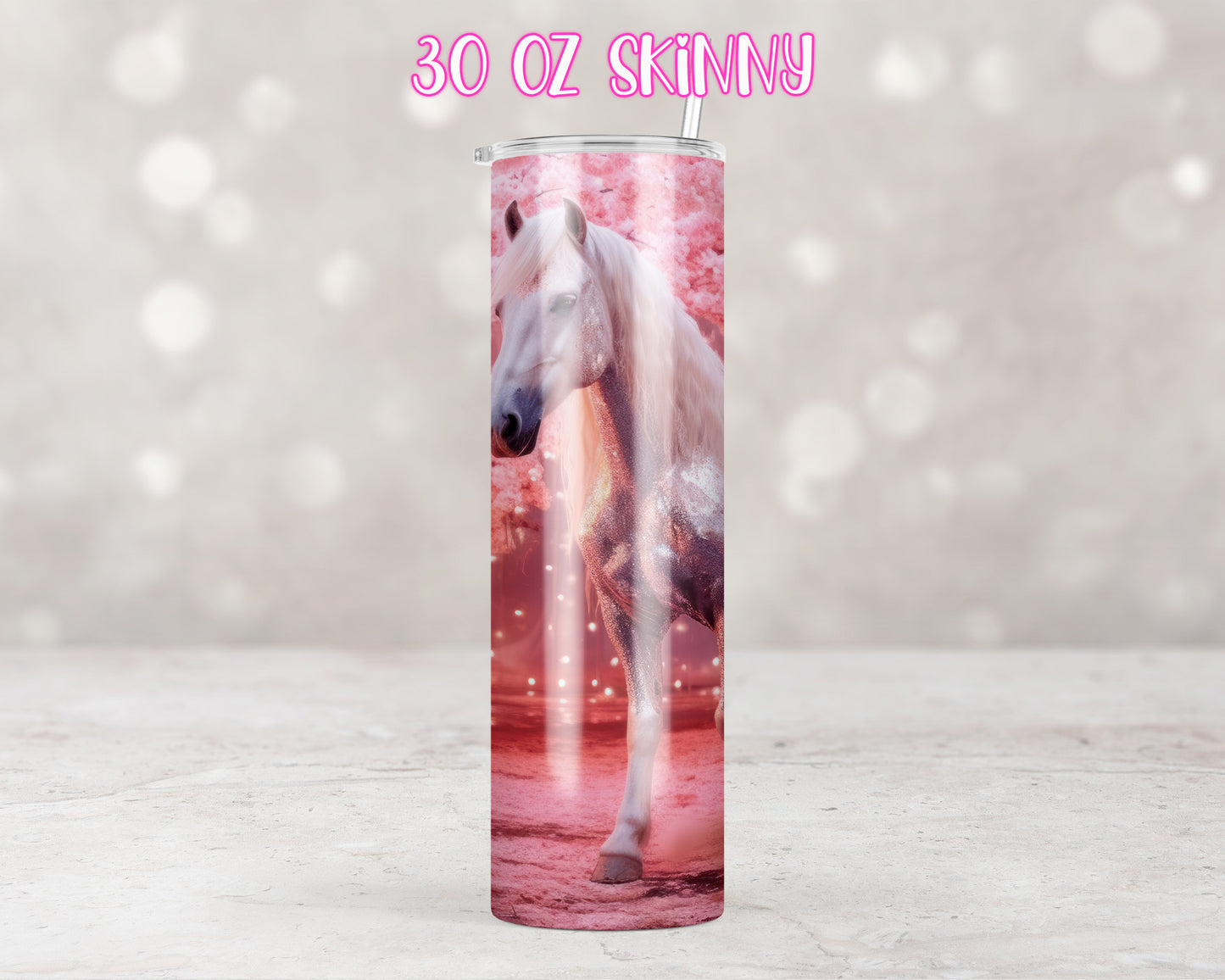 3D Pink Horse Design Transfers