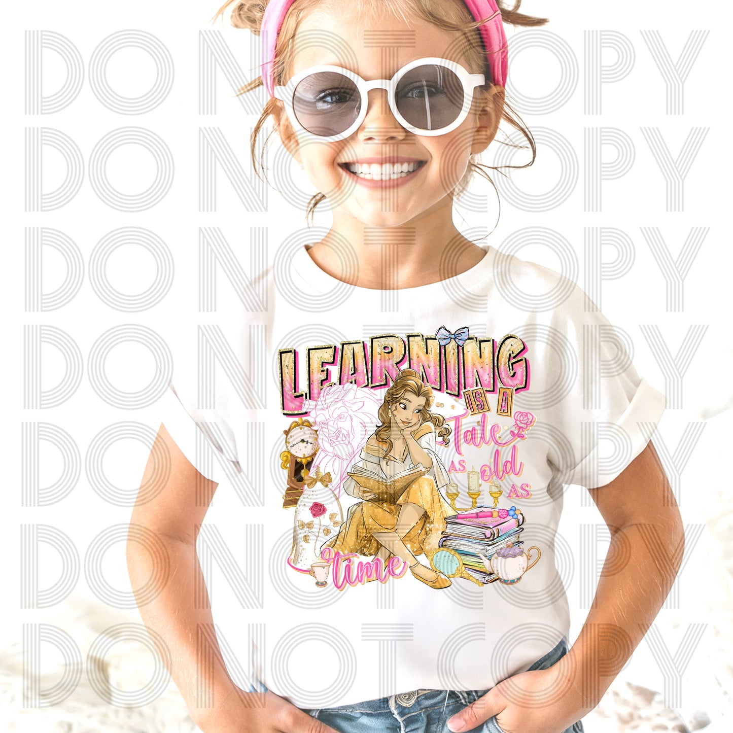 Learning Is A Tale As Old As Time DTF Print