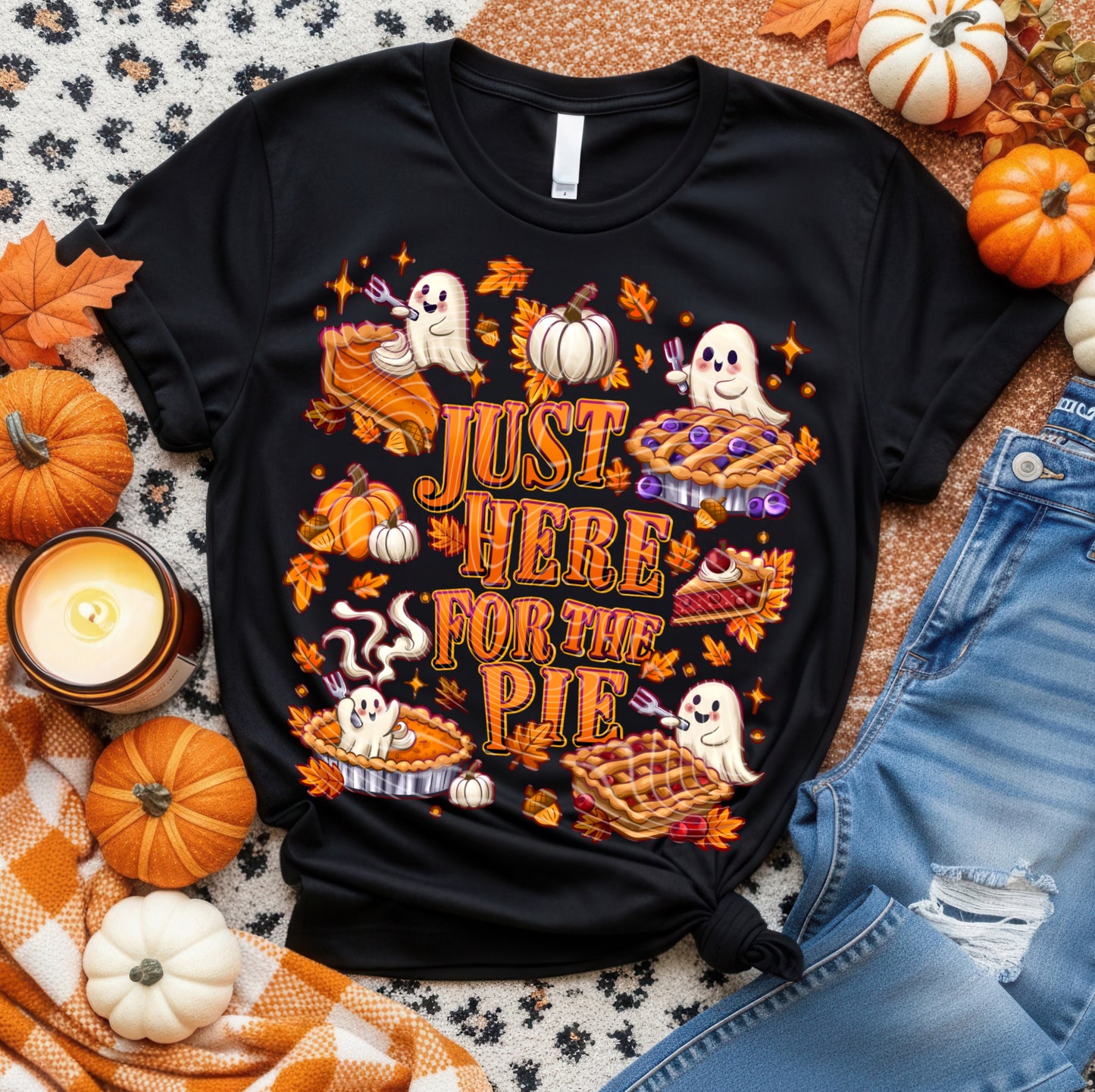 Just Here For The Pie DTF Prints