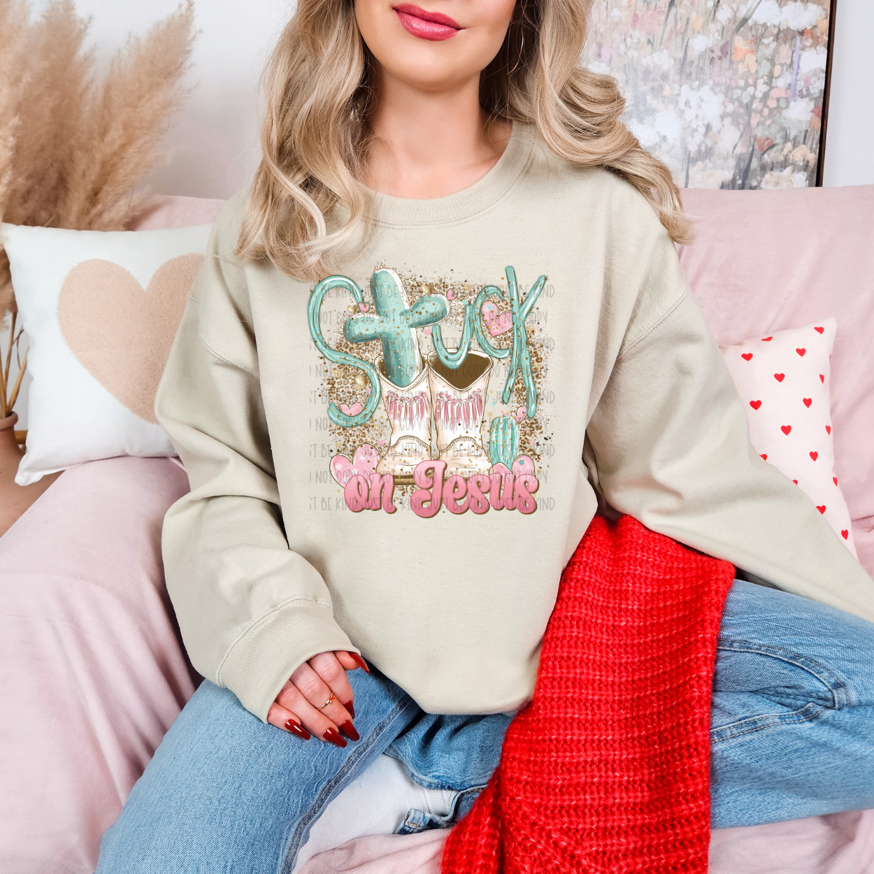 Stuck On Jesus DTF Print