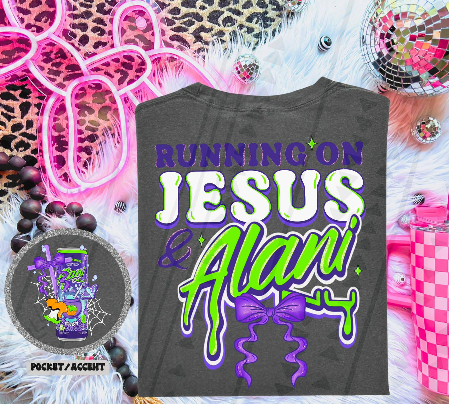 Running On Jesus and Alani DTF Prints