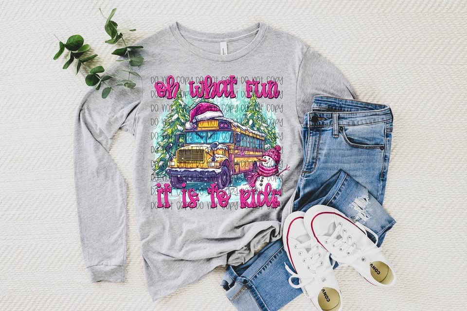 Oh What Fun It Is To Ride DTF Prints