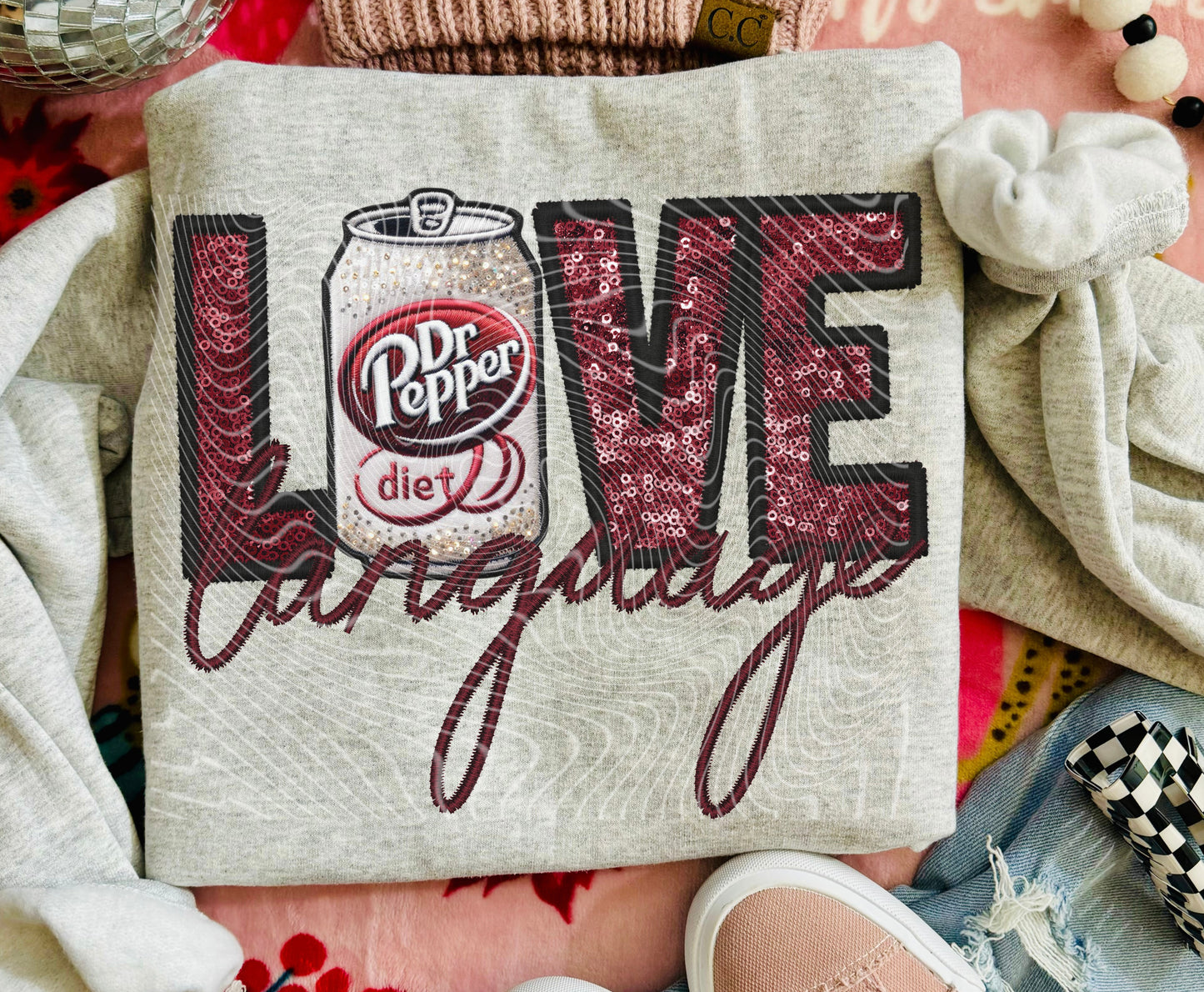 Soda Love Language DTF Print