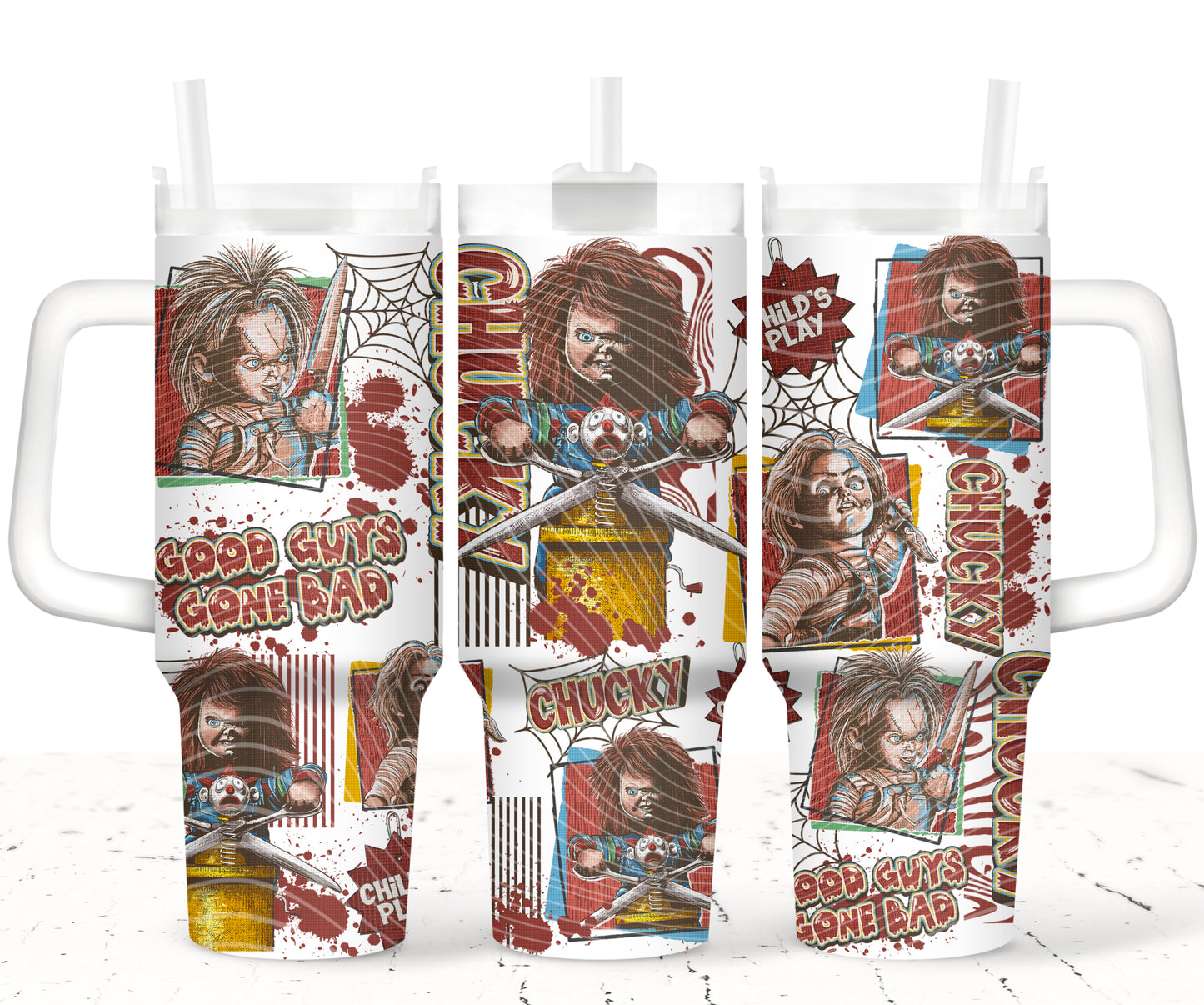 Good Guys Gone Bad 40 oz Tumbler Prints