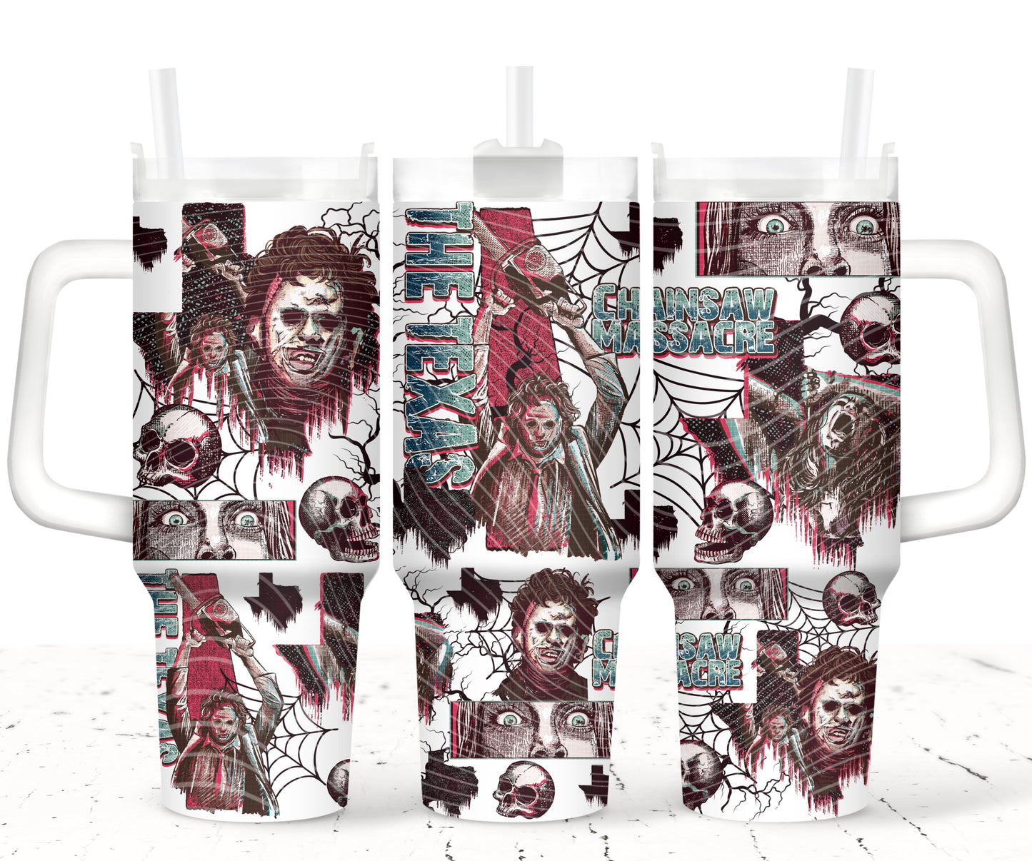 Chainsaw Massacre 40 oz Tumbler Prints