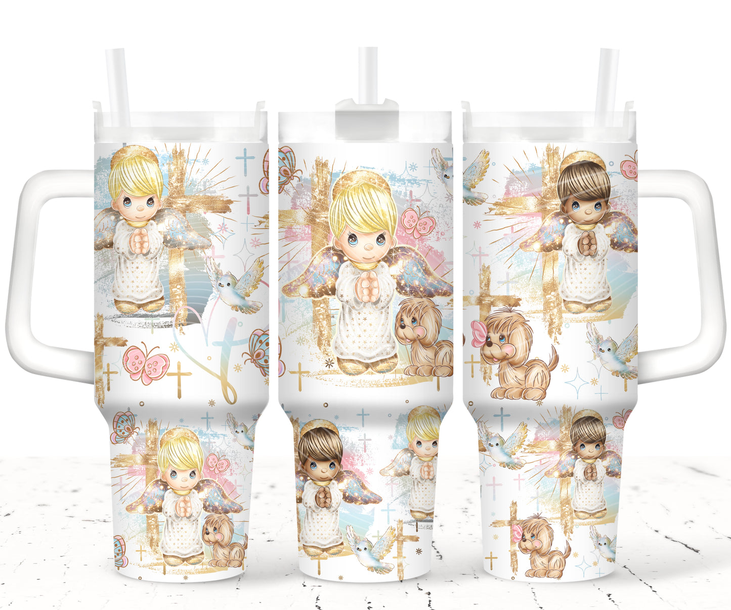 Jesus Loves Me Moments 40 oz Tumbler Prints