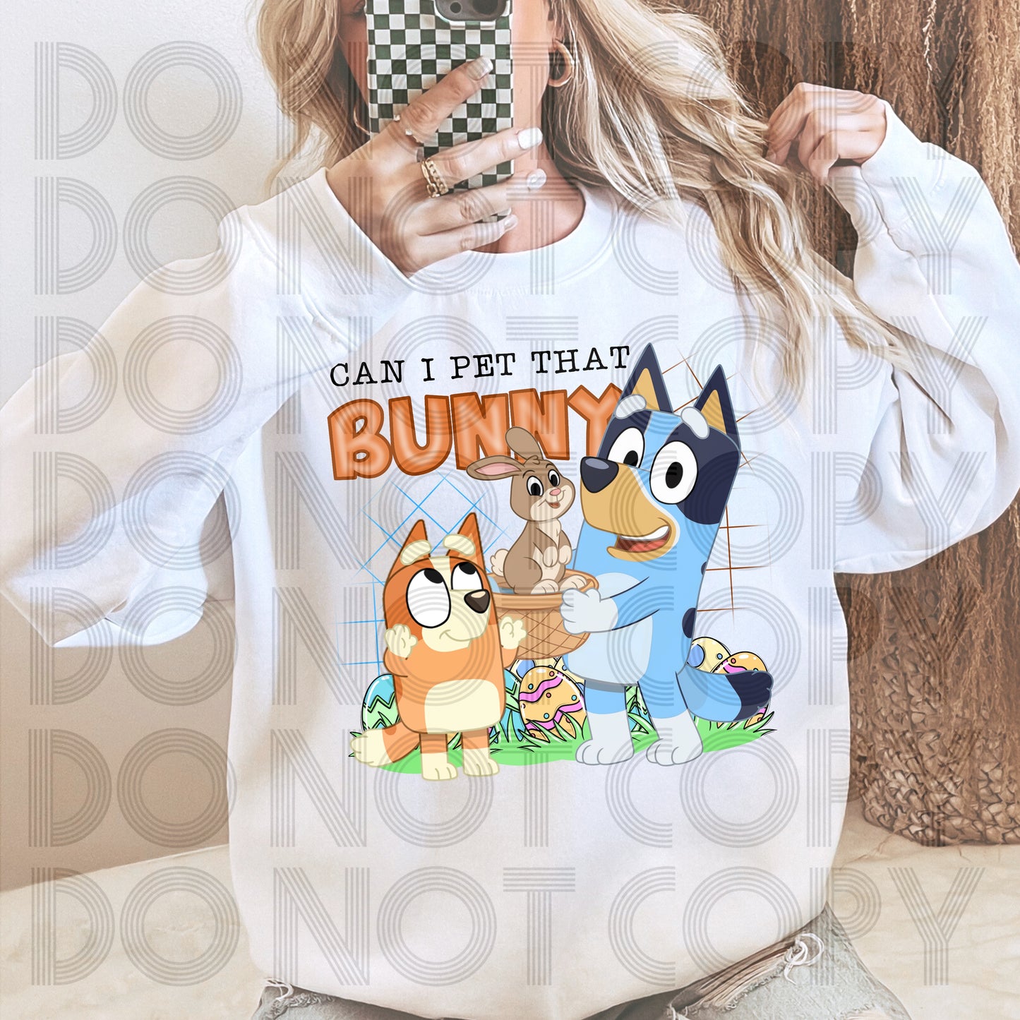 Easter Pet Bunny DTF Print