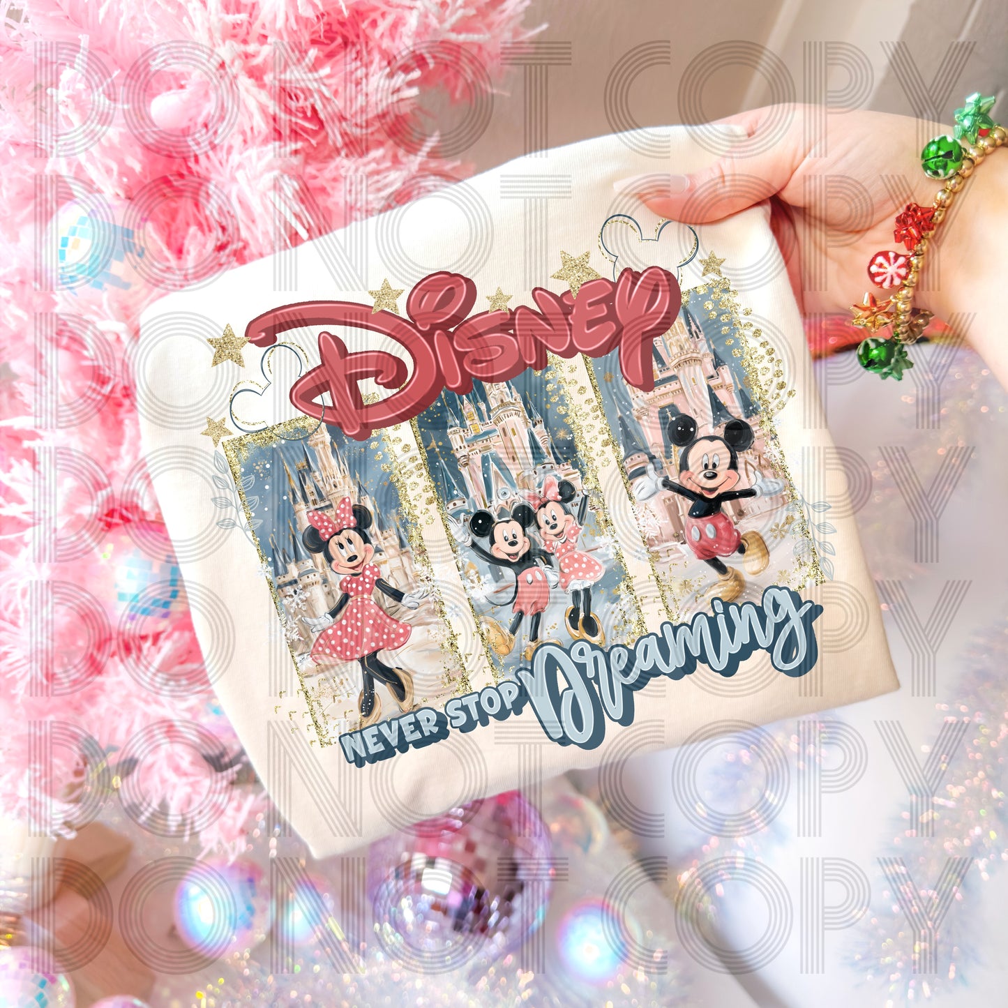 Christmas Never Stop Dreaming DTF Print