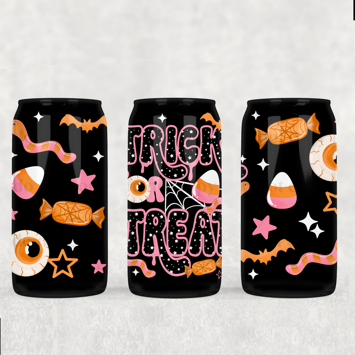 Trick Or Treat 16 oz Glass Wrap