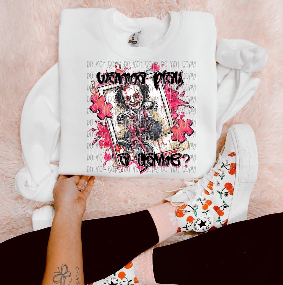Wanna Play A Game DTF Prints