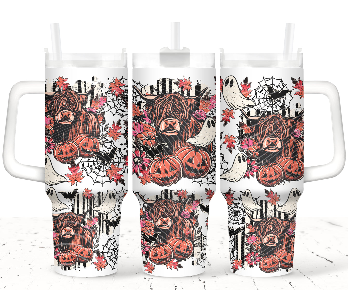 Spooky Cow 40 oz Tumbler Print