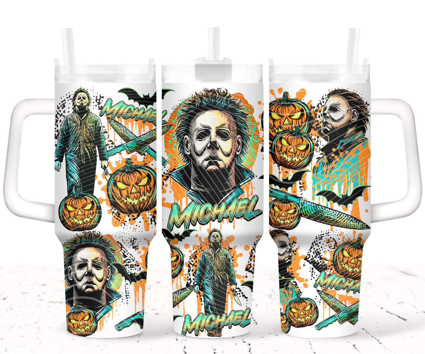 Horror Michael 40 oz Tumbler Prints