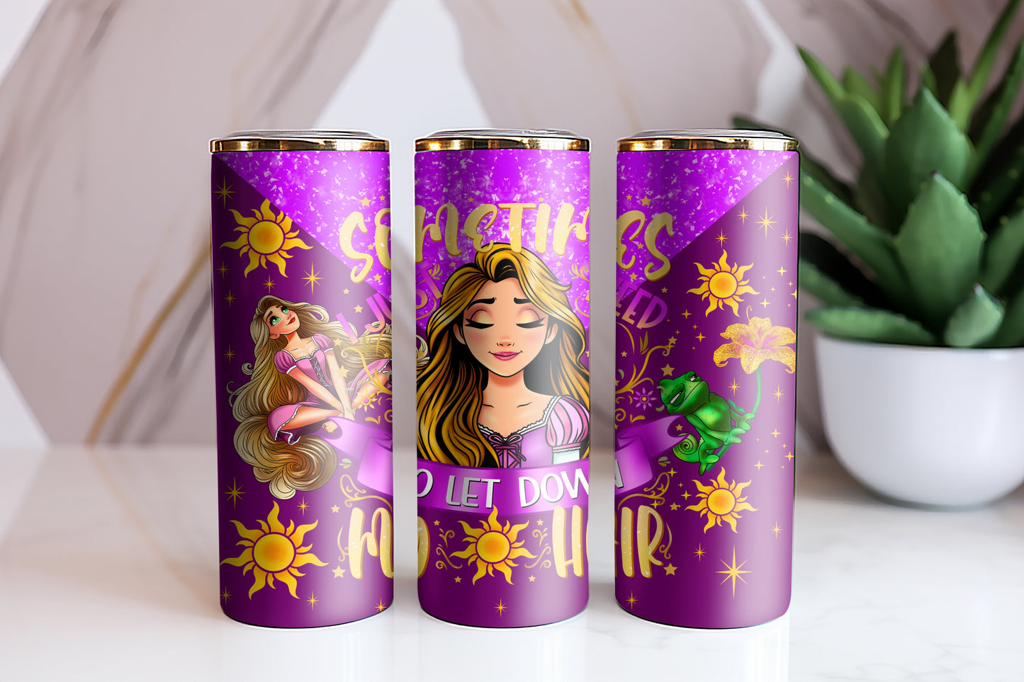 Letting My Hair Down Tumbler Wrap
